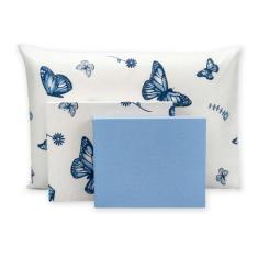 Jogo de Cama 180 Fios Acabamento em Bainha Lençol Solteirão c/ Elástic