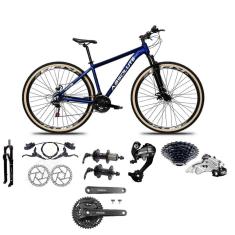 Bicicleta Aro 29 Absolute Nero 5 Câmbios 27v Shimano Altus Freios Hidráulicos Pneu Com Faixa - Azul Tam.21