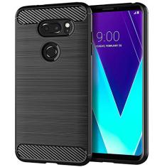 Capa para LG V30 Plus, sensação macia, proteção total, anti-arranhões e impressões digitais + capa de celular resistente a arranhões para LG V30 Plus