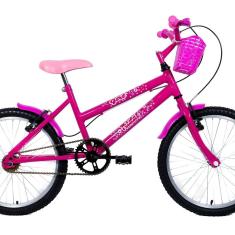 Bicicleta Aro 20 Quadro Mtb em Aço Girl Infantil Pink