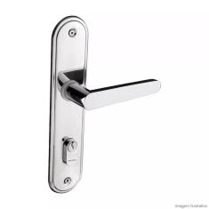 Fechadura Externa Aço Zamac Concept 402 Com Espelho Pado Cromado