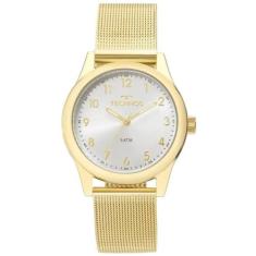 Relógio Feminino Technos De Pulso Redondo Dourado 2035MKL/4K