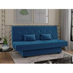 Sofá Cama 3 Lugares Laila - Matrix - Turkey azul