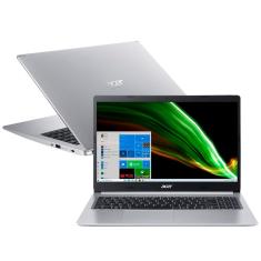 Notebook Acer Core i5-10210U 8GB 256GB SSD Placa de Vídeo 2GB Tela 15.6” Windows 10 Aspire 5 A515-54G-53XP
