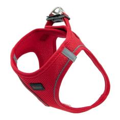 Filbert Peitoral para cães de tamanho grande, peitoral refletivo para cães de tamanho grande, colete de malha, ajustável, macio, de alta refletividade, tecido respirável, velcro resistente, vermelho