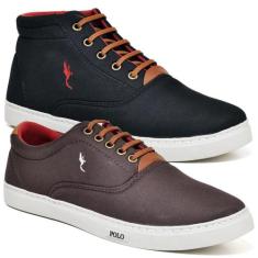 Kit 2 Tênis Casual Masculino Confortável Macio Dia a Dia - Polo Blu, 4