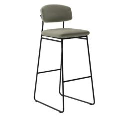 Banqueta Alta para Bancada Sala de Jantar Encosto e Assentos Estofados