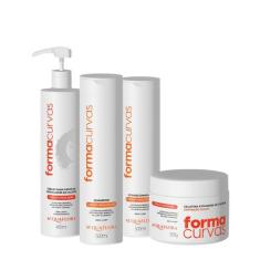 Kit Acquaflora Forma Curvas Duo Creme de Pentear Cachos e Gelatina Sua