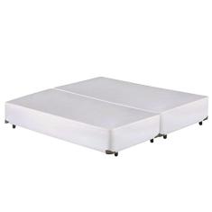Cama Box Bipartido QUEEN SIZE Corano Branco Universal - 158x198 (Bipartido) - Queen Size