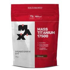 Albumina Max Titanium Mass Titanium 17500 - em Pó 3kg Chocolate