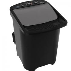 Lavadora Semiautomática Tanquinho Supertank 8Kg Mueller Preta 110V