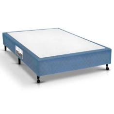 Cama Box Base Casal Poli Tecido Blue (138X188x23) - Castor