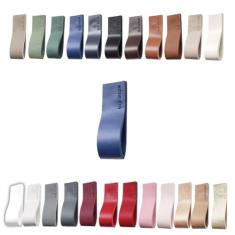 Kit com 08 Puxadores Doken para Móveis Armário Guarda Roupa Gaveta Porta Baús Caixas Bandeja Cesto Tábua - Cor Textura de Couro…