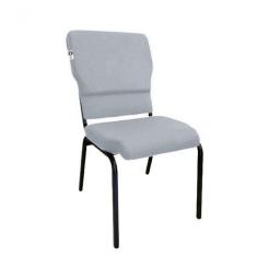 Cadeira Empilhável Para Igrejas Evangélicas Linha Church Cinza