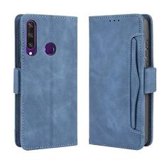 Capa com compartimento para cartão para Huawei Y6P, capa flip de couro para Huawei Y6P, capa magnética retrô para celular, capa carteira de telefone com compartimentos para cartões