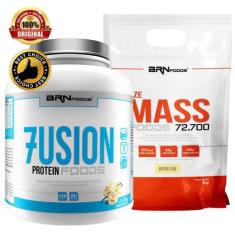 Kit Fusion Protein 2kg + Size Mass 3kg - BRNFOODS - BRN FOODS,  Baunil