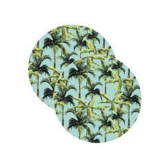 Sousplat Palmeira - NSW, 2 Peças, com base