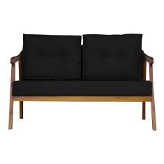 Namoradeira Base Reforçada Luxo Corino Vitoria Preto