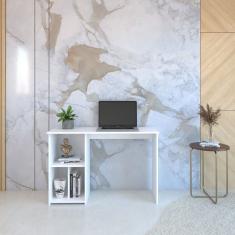 Mesa Escrivaninha Com 3 Nichos Veneta Branco