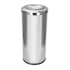 Lixeira Aço Inox 22 Litros Tampa Meia Esfera - JSN, Inox