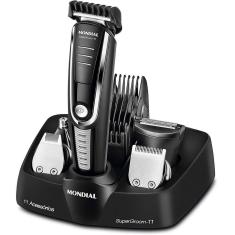 Aparador de Pelos Super Groom 11 Mondial BG-05 Preto Bivolt