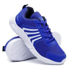 Tênis Masculino Academia Confortável Super Leve - Lorenzzo Lopez, Azul