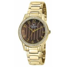 Relógio Champion Feminino Dourado 50 Metros Ch24740r