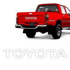 Faixa Toyota Hilux 1999/2005 Adesivo Branco Tampa Traseira - SPORTINOX