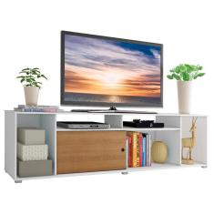 Rack Cancun para TV até 65" Branco/Rustic Madesa