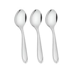 Conjunto de colheres para sobremesa aço inox 3 pç - Tramontina, Inox, 