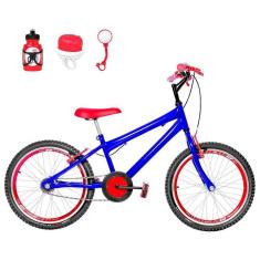 Bicicleta Infantil Aro 20 Aero Azul e Vermelha