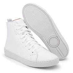 Tenis Feminino Liso Botinha Cano Alto-Feminino