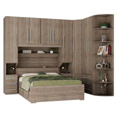 Dormitório Queen Size Sem Cama 1219s Castanho