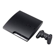 Console Ps3 Slim 320Gb Standard Cor Charcoal Black