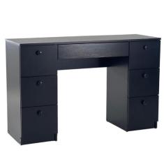 Mesa de Escritório Ditália 7 Gavetas PE-100, Preto