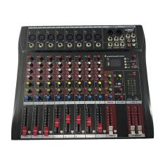 Mesa de som 8 canais com USB E bluetooth le 711