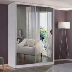 Guarda Roupa Solteiro 2 Portas 2 Espelhos