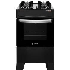 Fogão Atlas 4 Bocas Preto Acendimento Automático Bivolt