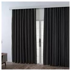 Cortina Blackout Preto - 200x140cm - p/ trilho - Vida Pratika