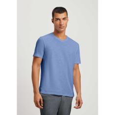 Camiseta Básica Hering Slim Em Flamê Masculina-Masculino