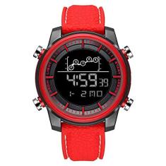 Relógio Digital masculino Smael 1556 à prova d´ água (Vermelho)