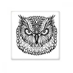Adesivo brilhante de azulejo de cerâmica com desenho de animal de coruja olhos grandes