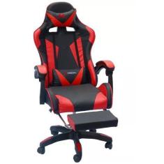 Cadeira Gamer Ktrok Proseat Giratória Retrátil Vermelha