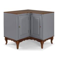 Balcão De Canto Para Cozinha Com 2 Portas Hannover - M560707 Garapa - Verniz