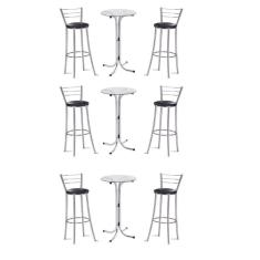 Kit 3 Bistros Com 3 Banquetas Cromadas-gatmagazine
