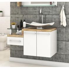 Gabinete Armário para Banheiro (Balcão C/cuba F44) Legno 830 - Compace