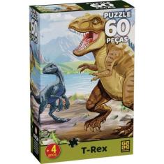 QUEBRA-CABEÇA Cartonado T-REX 60 Pecas - GROW