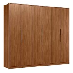 Guarda Roupa Casal Atrice 6 Portas - Demartêz, Nogueira Touch