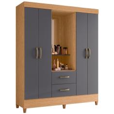 Guarda Roupa Capelinha Mobi 4 Portas - Móveis Albatroz 