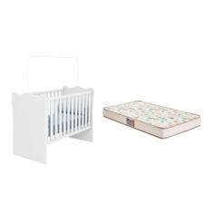 Berço Doce Sonho com Colchão Gazin Branco - FdECOR
